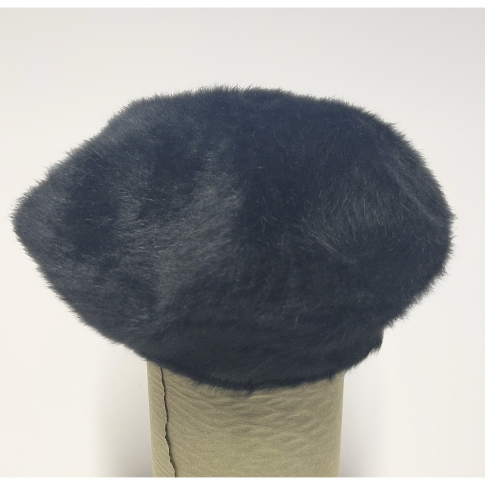 Vintage Kangol Fur Hat Black Made in England